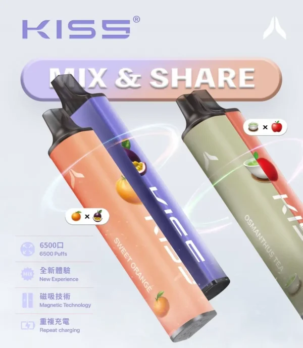 KIS5 鎧斯 6500｜體驗專利雙芯的細膩煙霧與擊喉層次｜智慧雙效線圈持久穩定輸出